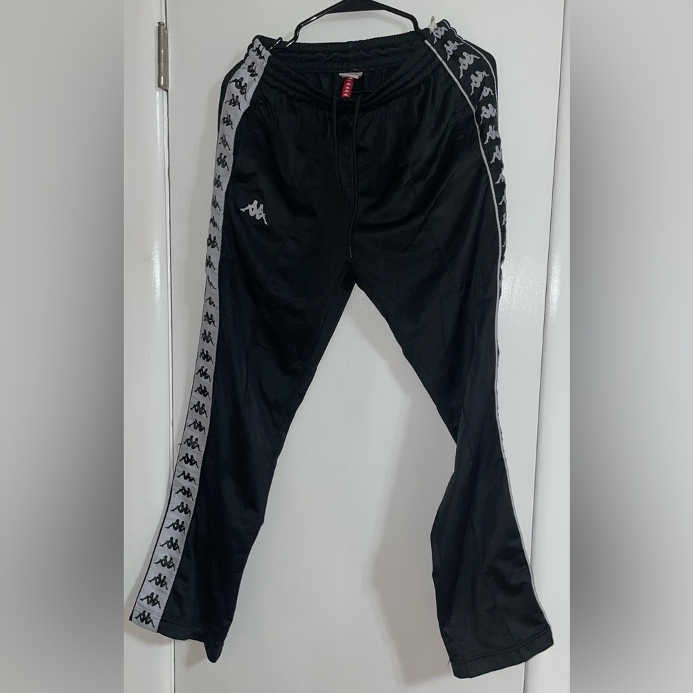 Black Kappa Trackpants